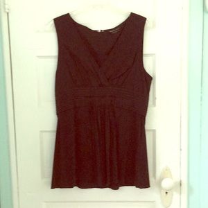 BCBG Maxazria L black sleeveless top